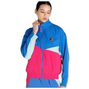 PUMA International Women’s Color Block Winterized Fleece Lined Windbreaker - XL
